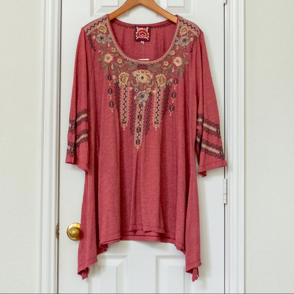 Johnny Was trapeze tunic shirt